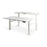 Enhance 1600mm x 800mm Electric Shared Standing Desk – White / White, Height Adjustable MG_ENHDSK168_EL_WW