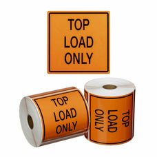 TOP LOAD ONLY Printed Permanent Adhesive Label 99mm x 99mm x 500 Labels per roll
