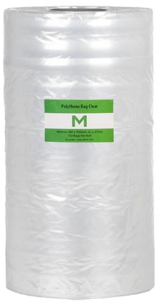 Plain Polyethylene Bags, 400mm x 700mm x 27mu, Clear x 750 pieces