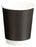 Double Wall PE Paper Cups, Black, 8oz, 80mm Diameter, 280ml x 500's pack