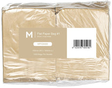 Flat Brown Paper Bag, Size 1, 140mm x 180mm, 40gsm x 1000 pieces MPH24000