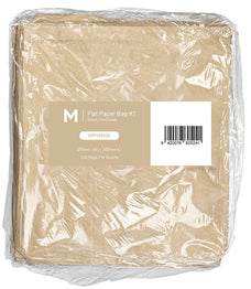 Flat Brown Paper Bag, Size 7, 255mm x 300mm, 40gsm x 500 pieces MPH24030