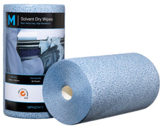 Solvent Dry Wipes 300mm x 500mm x 90 sheets Roll - Blue x 4 Rolls