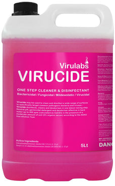 Virucide Cleaning Agent, Pink, 3 x 5 Litres