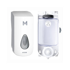 Foaming Wall Dispenser, White, 400ml Capacity, Includes Empty Cartridge