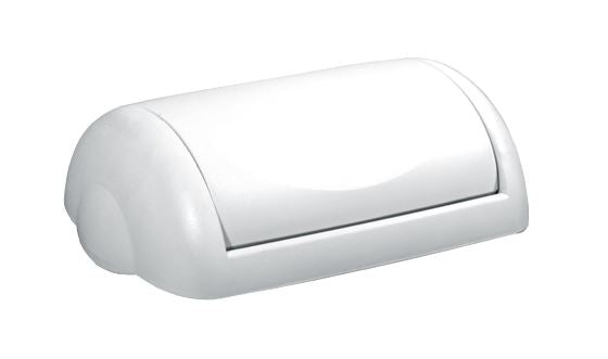 Wall Mountable or Free Standing Bin, White, 23L Capacity