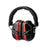 Advanced Headband Earmuffs - Black/Red, Class 5, 33.3dB Rated
