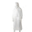 Disposable Polyethylene Hooded Poncho, 800mm x 1500mm x 30mu x 96 pieces - White