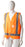 High Visibility Day/Night Safety Vest, Orange, XXXXL Size x 24's Pack