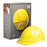 ABS Ground Safety Hard Hat, Vented, Ratchet Adjustment, Yellow, AS/NZS 1801:1997