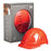 ABS Ground Safety Hard Hat, Vented, Ratchet Adjustment, Red, AS/NZS 1801:1997