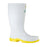 Bata PVC Safety Gumboots, White/Yellow, Size 12