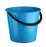 Blue Plastic 9.6 Litres Round Bucket x 12 pieces