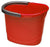 Plastic 13 Litre Wide Mop Bucket, Red