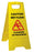 WET FLOOR Safety Sign, Yellow, 290mm x 600mm