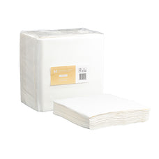 2 Ply 1/4 Fold Quilted Dinner Napkins 400mm x 400mm - 8 Packs x 100 Sheets (800 Napkins) - White