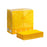 2 Ply 1/8 Fold Quilted Dinner Napkins 400mm x 400mm - 8 Packs x 100 Sheets (800 Napkins) - Yellow