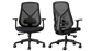 Knight's Ferlo Mesh Ergonomic Chair, Nylon Base (Removable Armrest)