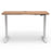 Mondo Lypta Height Adjustable Desk, 1200mm x 600mm, White Frame, Walnut Top