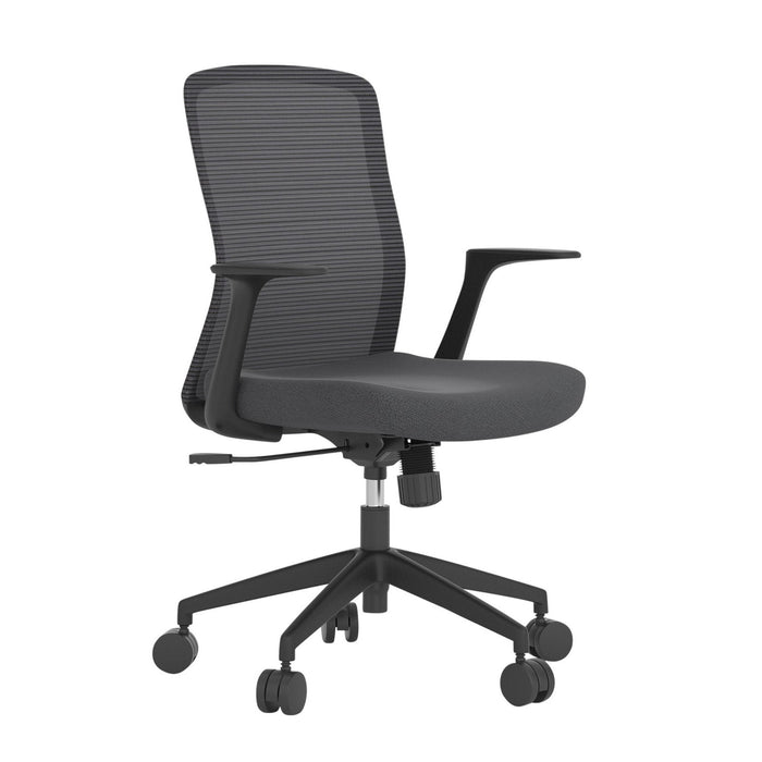 Mondo Fleet Task Chair, Foam Seat, Mesh Back, Removal Armrests, 6 Year Guarantee