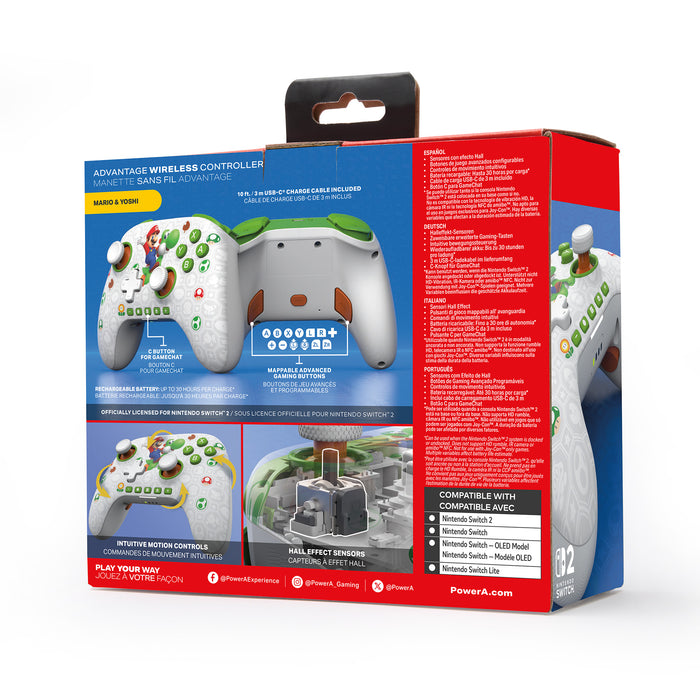 Powera Advantage Wireless Controller Mario Yoshi Nintendo Switch 2
