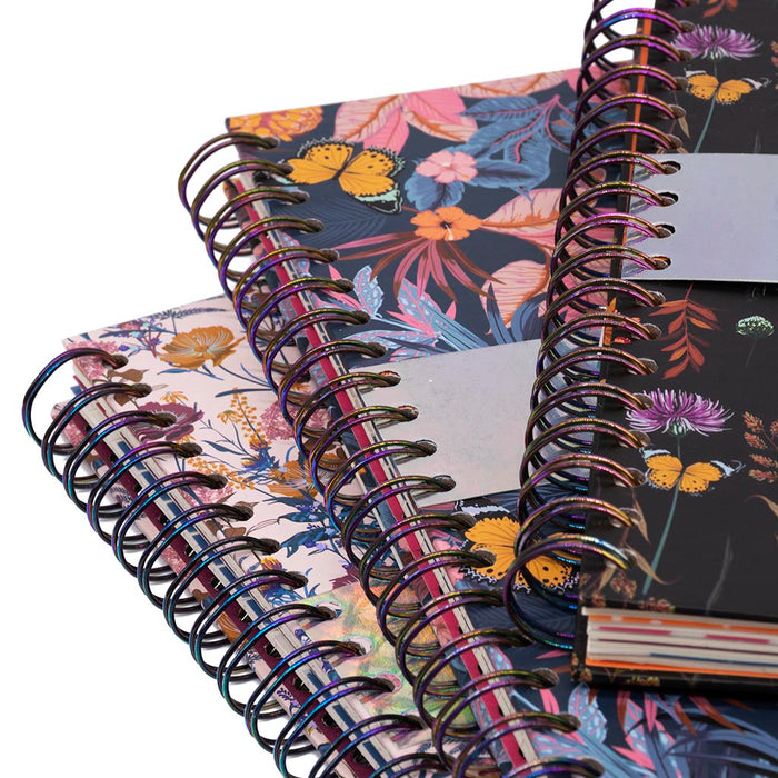 Pukka Bloom Hardcover Project Notebook, B5 Size, Black