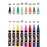Uni Posca PC-5BR Brush Tip Marker 1-4mm Medium, 16 Pack Assorted Colours