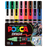 Uni Posca PC-5BR Brush Tip Marker 1-4mm Medium, 16 Pack Assorted Colours