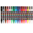 Uni Posca PC-5BR Brush Tip Marker 1-4mm Medium, 16 Pack Assorted Colours
