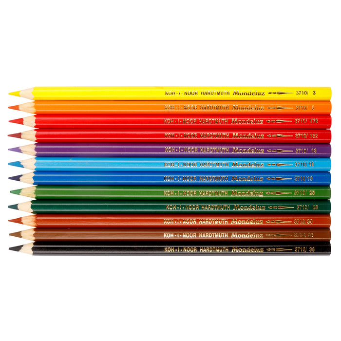 Koh-I-Noor Aquarell Watercolour Pencils Assorted Colours 12's Pack (3716/12)