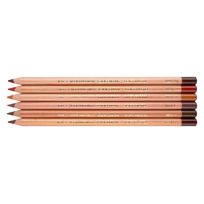 Koh-I-Noor Gioconda Art Earthtone Pencils 6's pack (882607)