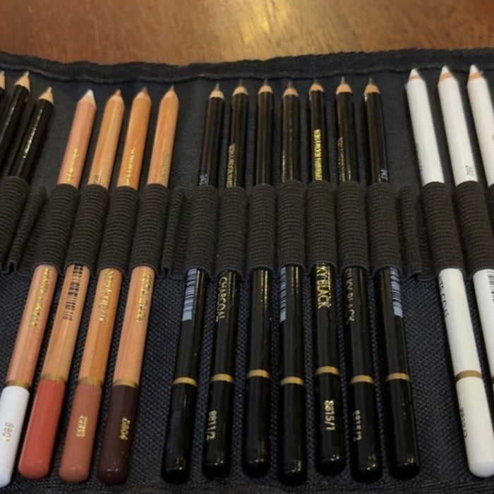 Koh-I-Noor Textile Roll Pencil Case for 24 Pencils