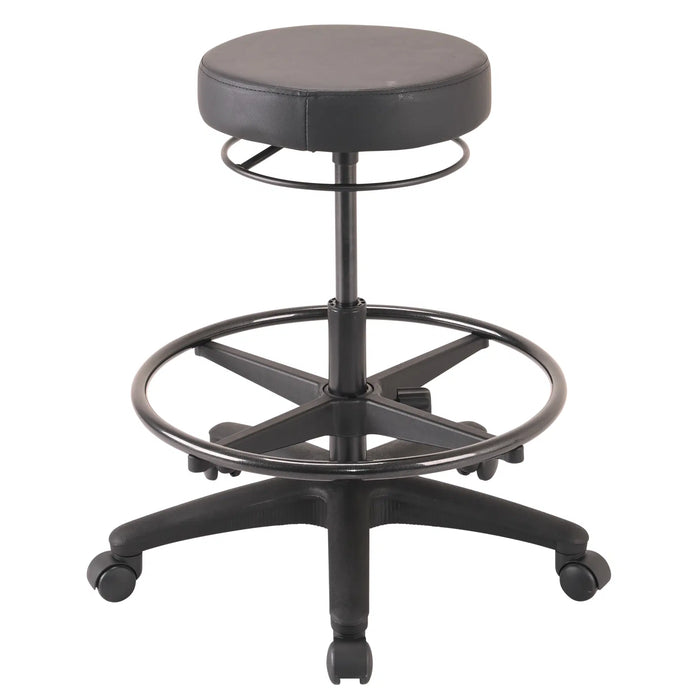 Buro Revo Stool, Architectural Gas Lift, Black Vinyl