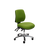 Buro Roma 3 Lever Mid Back Office Chair, Polished Aluminium Base, Green Fabric, Assembled