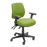 Buro Roma 3 Lever Mid Back Office Chair with Arm Rest, Green Fabric, Nylon Base