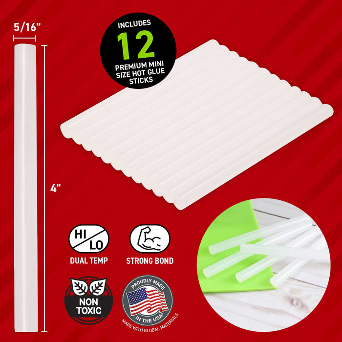 Surebonder All Purpose Temperature Mini Size Glue Stciks 4" x 12's Pack