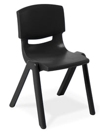 Eden Squad Community Stacking Chair, Black