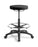 Eden Stitch HighLift Stool, Height Adjustable, High Gaslift with Footring, Black Vinyl