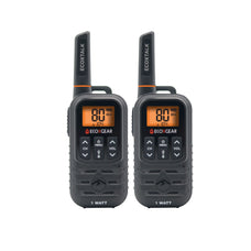 ECOXTALK EXG110S-2PK 1W UHF CB Handheld Radios, Pack of 2, Black