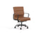 Knight's Vogue Genuine Tan Coloured Leather Main Front Panel, Midback Chair With Armrest, Assembled