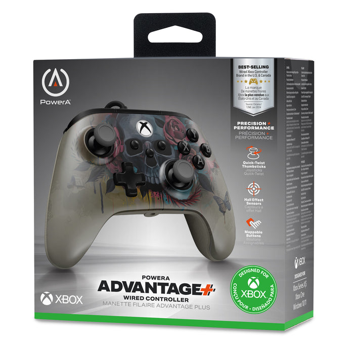 PowerA Advantage Plus Wired Controller for Xbox Series X|S – Bloom & Gloom