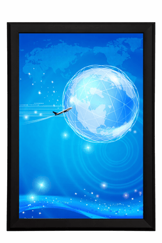 A0 Wide Snap Frame, Black, 1232mm x 884mm x 18mm (Fits A0 Poster) LX83040