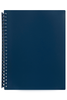 Marbig A4 Refillable Display Book 20 pocket Dark Blue