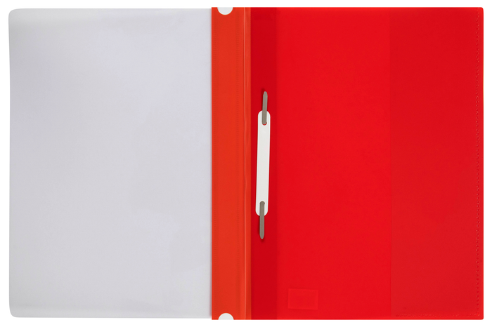 Marbig A4 Deluxe Flat File, Clear Front Cover, Red