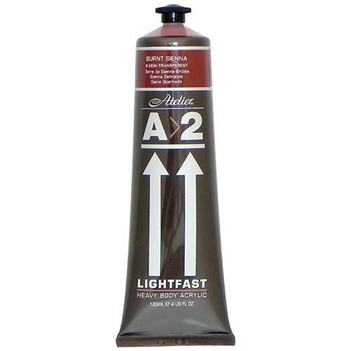 A2 Lightfast Heavy Body Acrylic Paint 120ml - Burnt Sienna CX177928