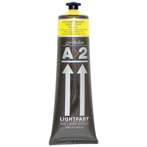 A2 Lightfast Heavy Body Acrylic Paint 120ml - Cadmium Medium Yellow CX177939