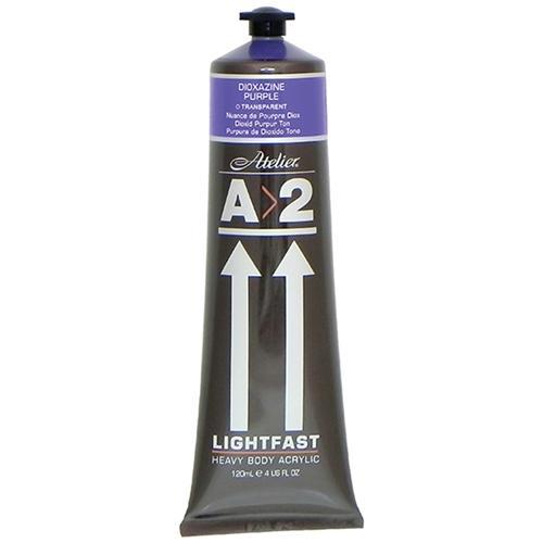 A2 Lightfast Heavy Body Acrylic Paint 120ml - Dioxazine Purple CX177945