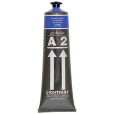 A2 Lightfast Heavy Body Acrylic Paint 120ml - Pthalo Blue CX177953