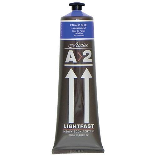 A2 Lightfast Heavy Body Acrylic Paint 120ml - Pthalo Blue CX177953