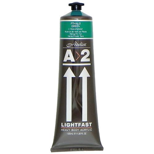 A2 Lightfast Heavy Body Acrylic Paint 120ml - Pthalo Green CX177955